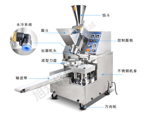 【东莞食品厂用十二褶花纹包子机做玉兔卡通包子机多功能包包子机】- 